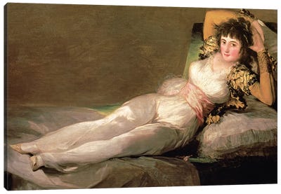 The Clothed Maja, c.1800 Canvas Art Print - Francisco Goya