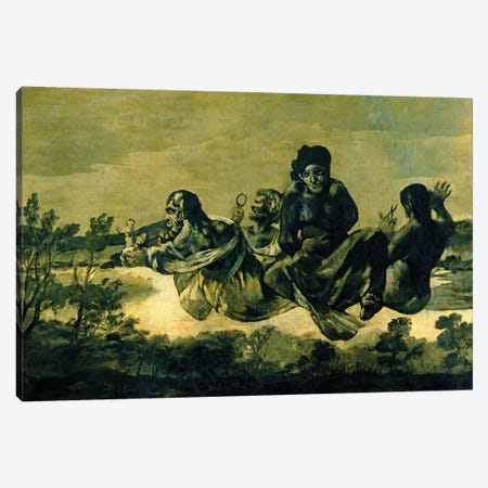 The Fates, 1819-23 Canvas Print #BMN7057} by Francisco Goya Canvas Artwork