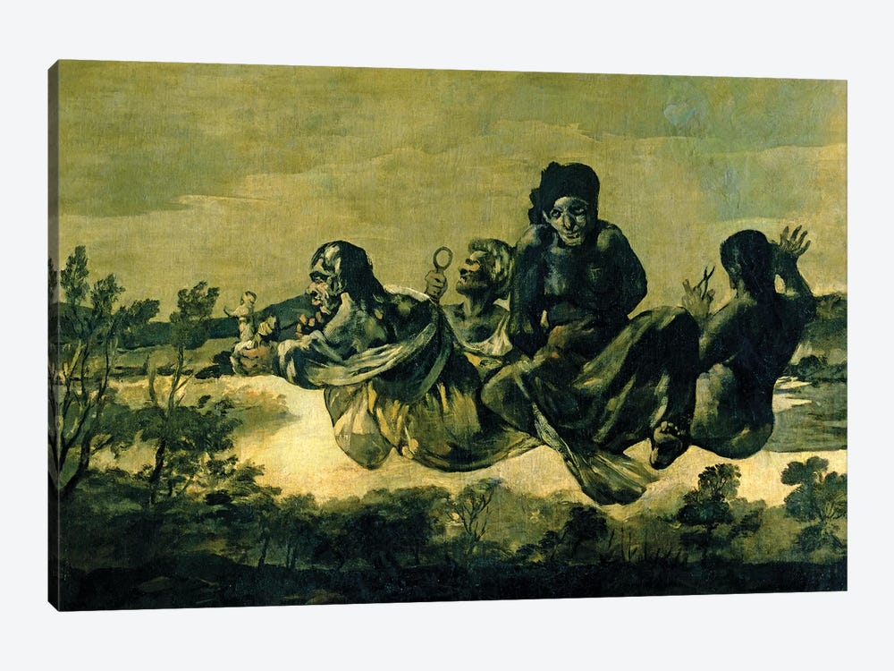 The Fates, 1819-23 by Francisco Goya 1-piece Canvas Art Print