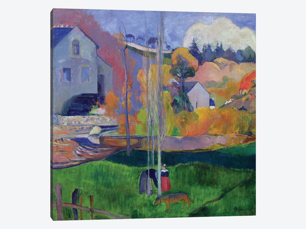 Brittany Landscape: the David Mill, 1894  by Paul Gauguin 1-piece Canvas Art Print