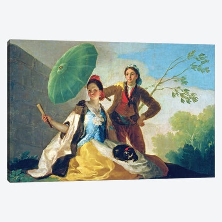 The Parasol, 1777 Canvas Print #BMN7060} by Francisco Goya Canvas Art
