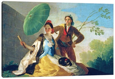 The Parasol, 1777 Canvas Art Print - Francisco Goya