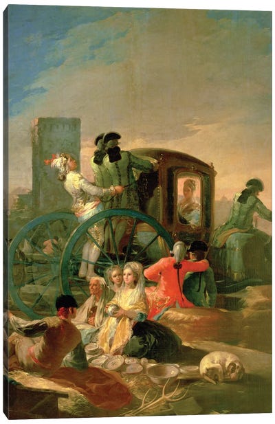 The Pottery Vendor, 1779 Canvas Art Print - Francisco Goya