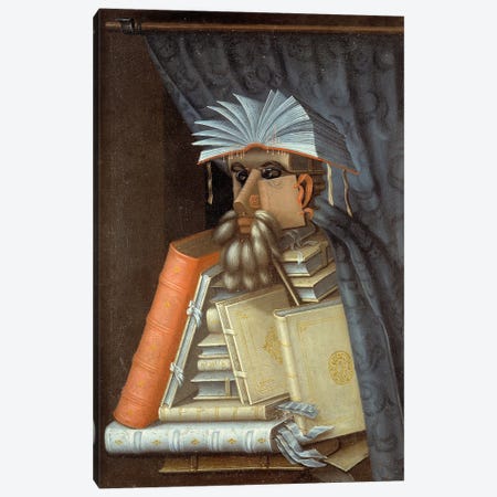 Portrait Of A Librarian, c.1566 Canvas Print #BMN7068} by Giuseppe Arcimboldo Canvas Wall Art
