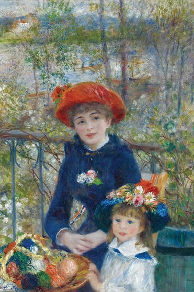 Impressionism: Two Sisters, or On The Terrace, 1881 by Pierre-Auguste Renoir