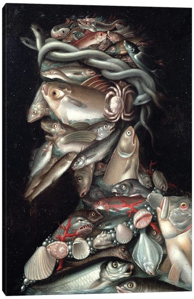 The Admiral Canvas Art Print - Giuseppe Arcimboldo
