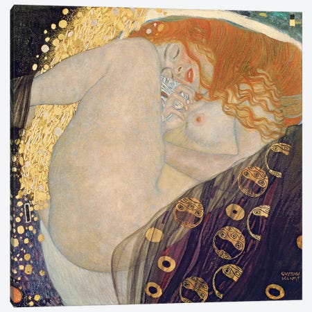 Danae, 1907-08 Canvas Print #BMN7077} by Gustav Klimt Canvas Wall Art