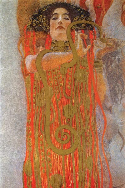 Art Nouveau: Hygieia, 1900-07 by Gustav Klimt