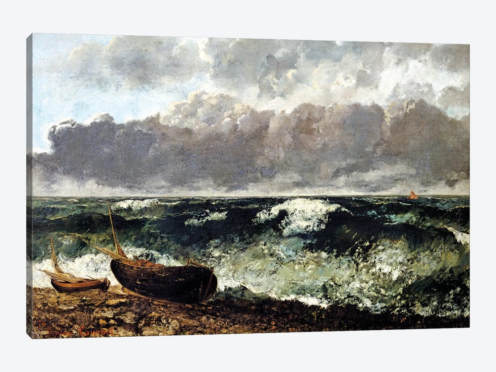 The Stormy Sea (The Wave), 1870 (Musee d'Orsay) 1-piece Art Print
