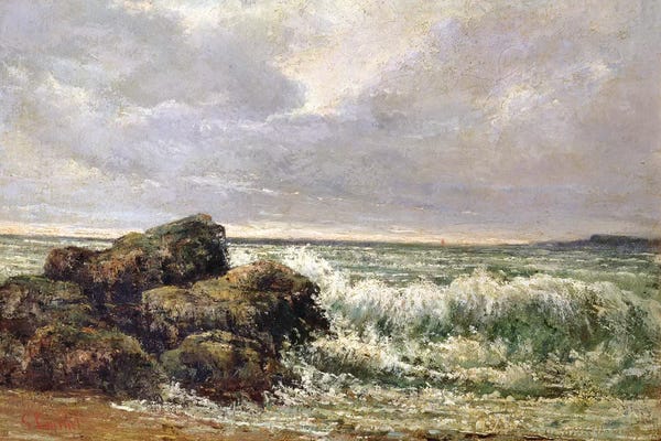 Gustave Courbet: The Wave, 1869 (Pushkin Museum) by Gustave Courbet
