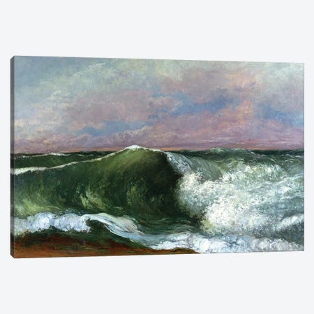 The Wave, 1870 (Private Collection) Canvas Print #BMN7093} by Gustave Courbet Canvas Print
