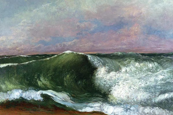 Gustave Courbet: The Wave, 1870 (Private Collection) by Gustave Courbet