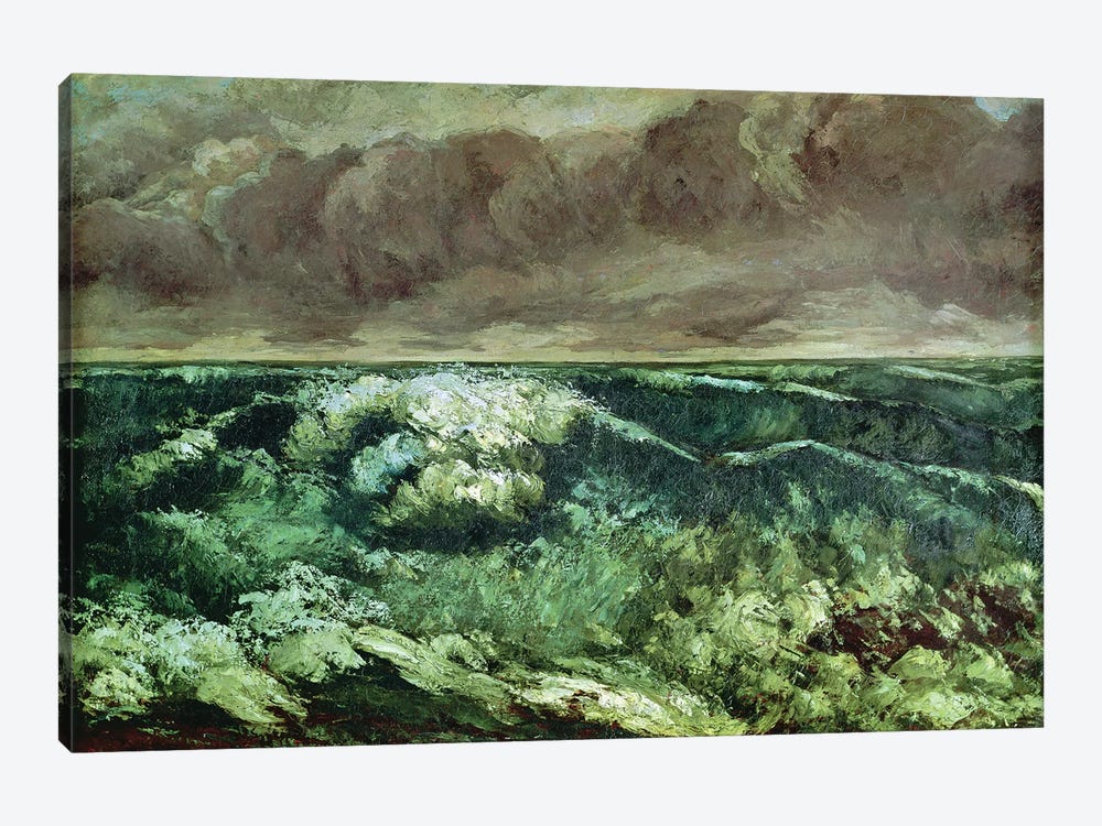 The Wave, after 1870 (Musee des Beaux-Arts, Lyon) 1-piece Canvas Art