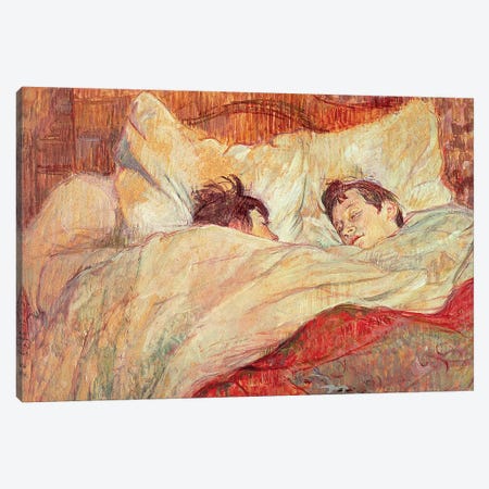 The Bed, c.1892-95 Canvas Print #BMN7099} by Henri de Toulouse-Lautrec Canvas Art Print