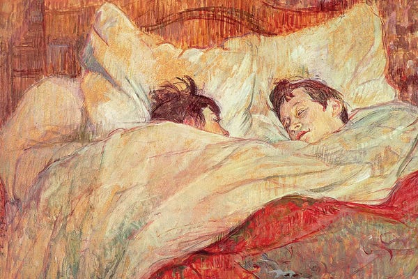 Sleeping & Napping: The Bed, c.1892-95 by Henri de Toulouse-Lautrec