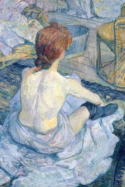 Art Nouveau: Woman At Her Toilet, 1896 by Henri de Toulouse-Lautrec