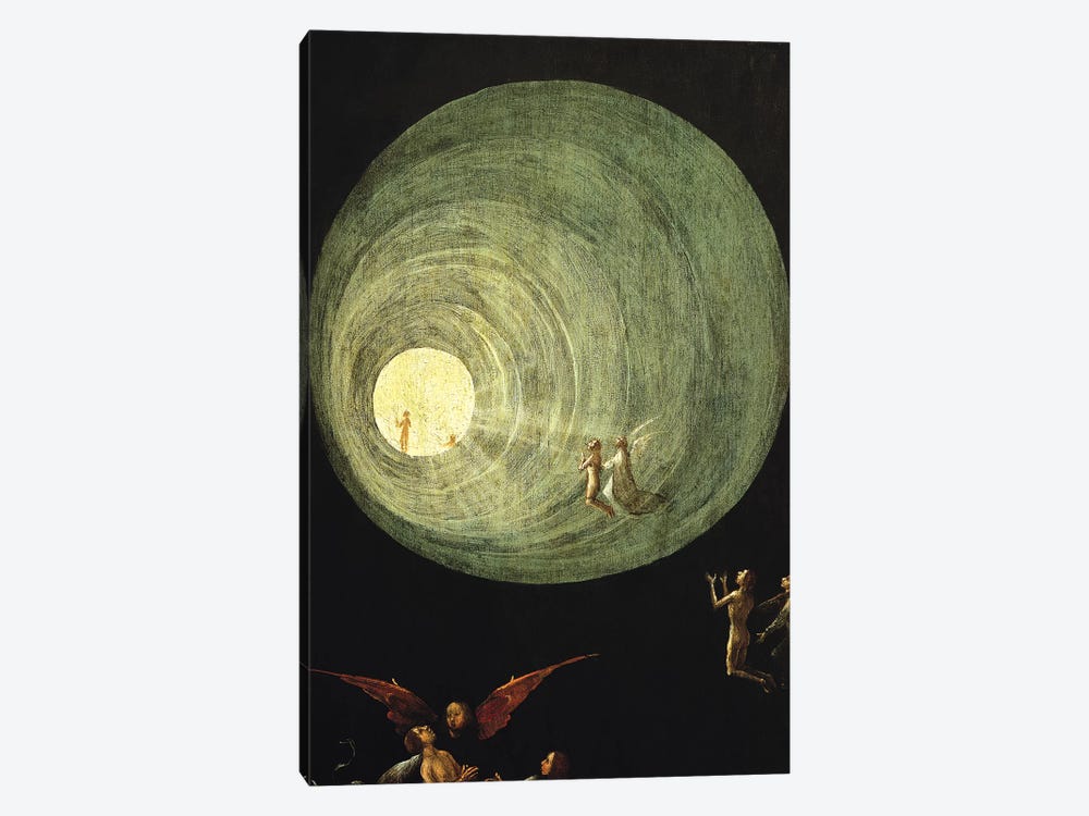 Deatail Of The Funnel Of Goodness And Light, Ascent Of The Blessed by Hieronymus Bosch 1-piece Art Print
