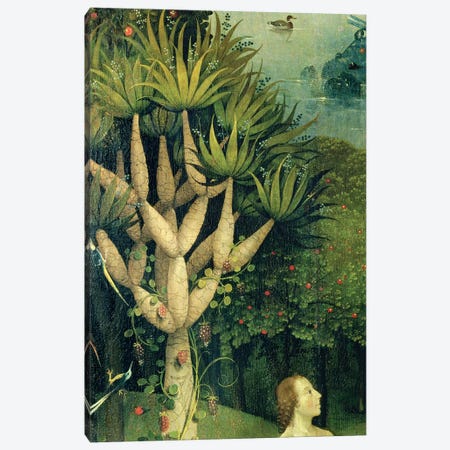 Detail Of The Tree Of Knowledge Of Good And Evil In Paradise, The Garden Of Earthly Delights, 1490-1500 Canvas Print #BMN7106} by Hieronymus Bosch Canvas Artwork