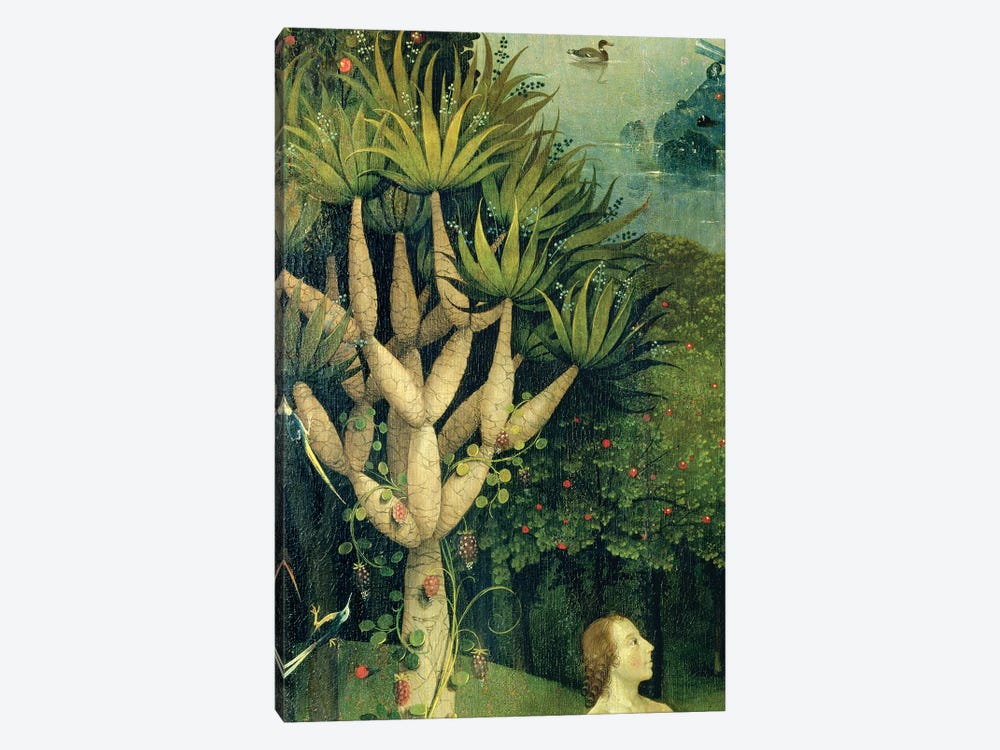Detail Of The Tree Of Knowledge Of Good And Evil In Paradise, The Garden Of Earthly Delights, 1490-1500 by Hieronymus Bosch 1-piece Canvas Art