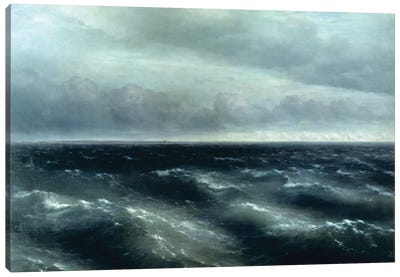 The Black Sea, 1881 Canvas Art Print - Ivan Aivazovsky