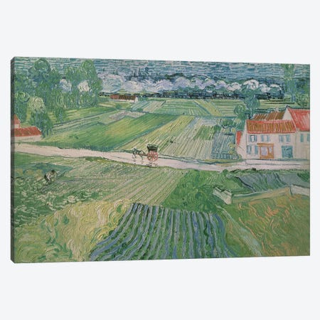 Landscape at Auvers after the Rain, 1890  Canvas Print #BMN710} by Vincent van Gogh Canvas Artwork