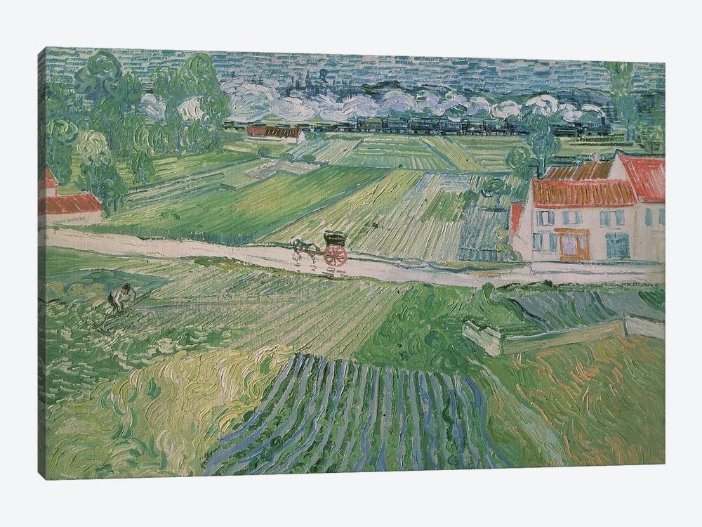 Landscape at Auvers after the Rain, 1890  by Vincent van Gogh 1-piece Art Print