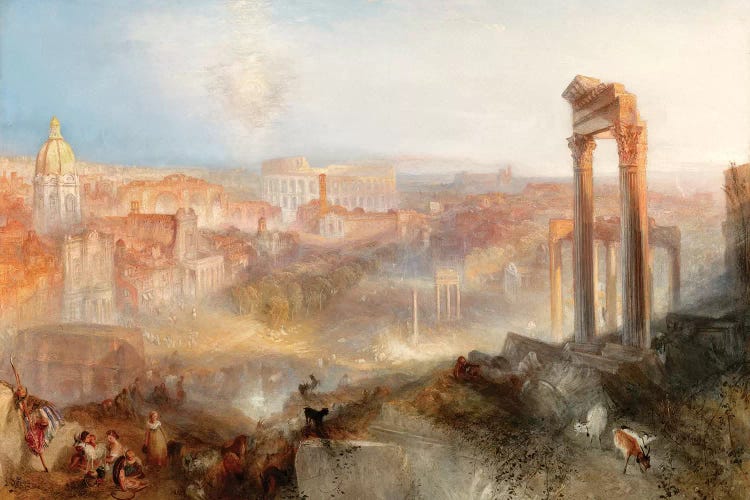 Modern Rome, Campo Vaccino, 1839 by J.M.W. Turner wall art