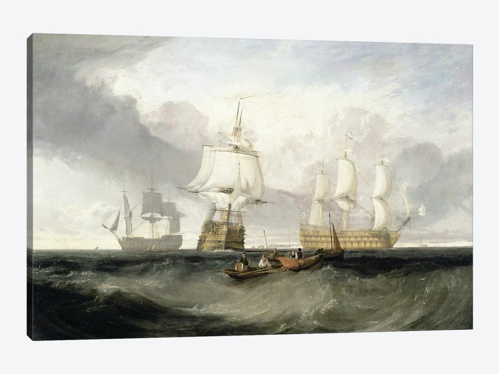 The "Victory" Returning From Trafalgar, 1806 by J.M.W. Turner 1-piece Canvas Artwork