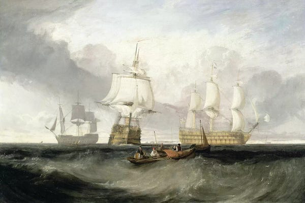 J.M.W. Turner: The "Victory" Returning From Trafalgar, 1806 by J.M.W. Turner