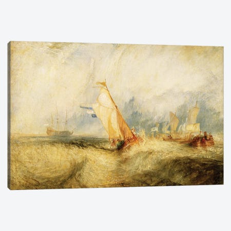 Van Tromp Going About To Please His Masters - Ships A Sea Getting A Good Wetting, 1844 Canvas Print #BMN7115} by J.M.W. Turner Canvas Print