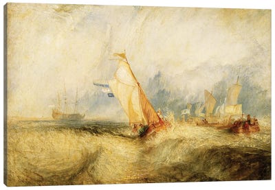 Van Tromp Going About To Please His Masters - Ships A Sea Getting A Good Wetting, 1844 Canvas Art Print - J.M.W. Turner