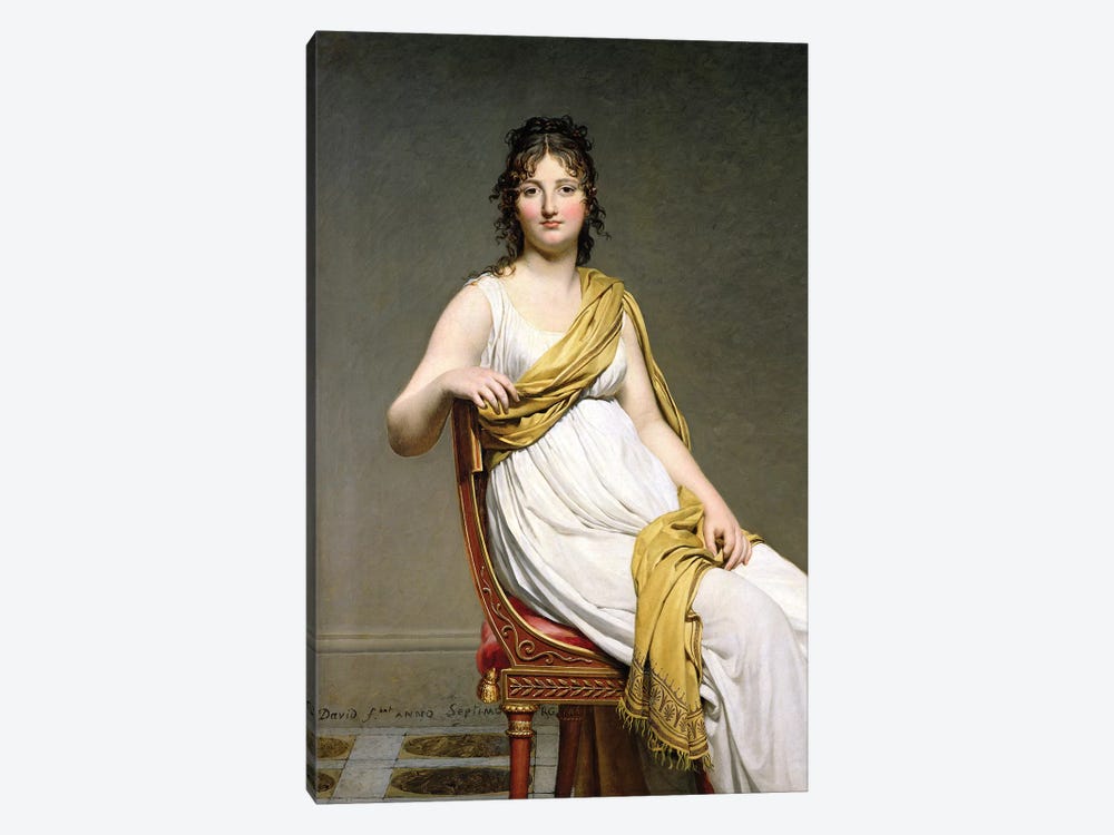 Portrait Of Madame Raymond de Verninac, 1798-99 by Jacques-Louis David 1-piece Canvas Artwork