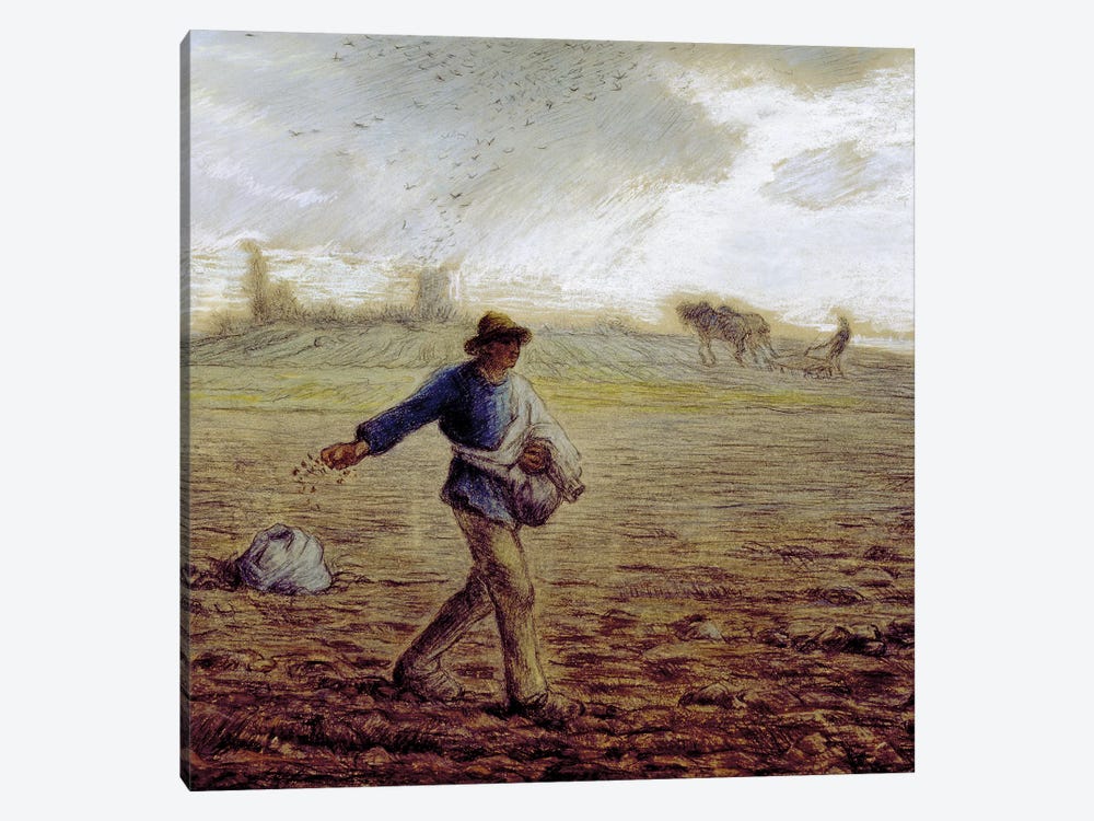 The Sower, c.1865 (The Walters Art Museum) 1-piece Canvas Print