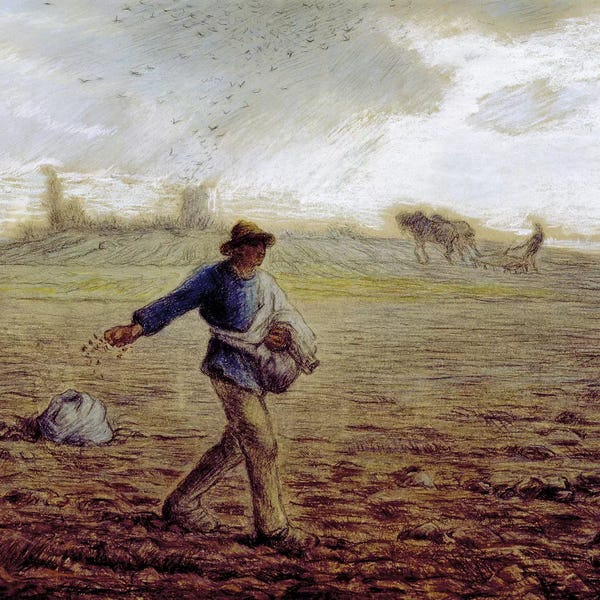 Jean-Francois Millet: The Sower, c.1865 (The Walters Art Museum) by Jean-Francois Millet