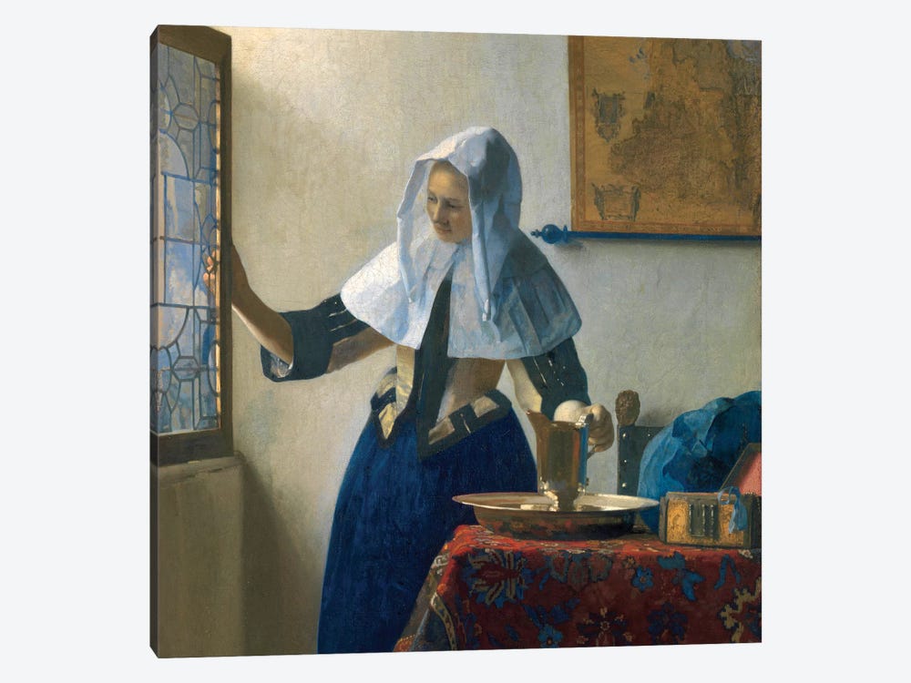 Young Woman With A Water Jug, c.1662 by Johannes Vermeer 1-piece Art Print