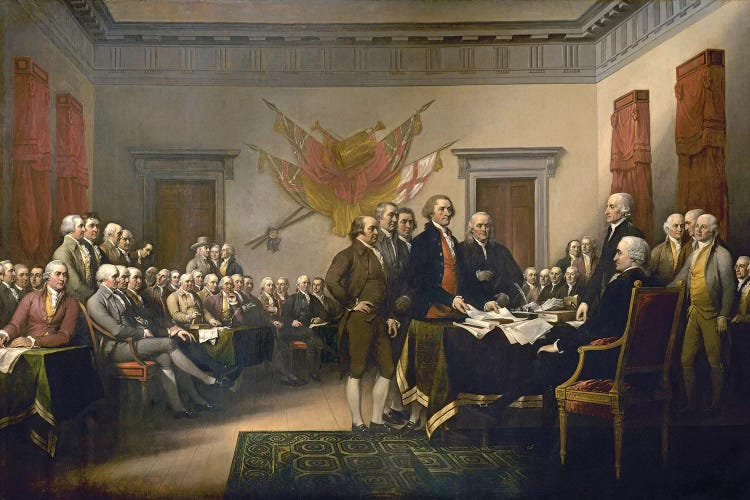 Declaration Of Independence, 1817-18 (US Capitol Collection)