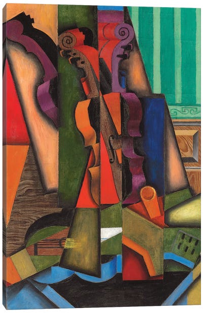 Violin And Guitar, 1913 Canvas Art Print - All Things Picasso