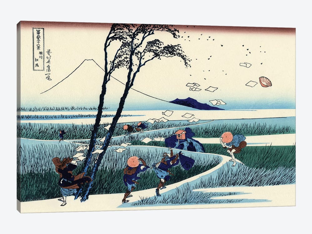 Ejiri In The Suruga Province, c.1830 by Katsushika Hokusai 1-piece Canvas Wall Art