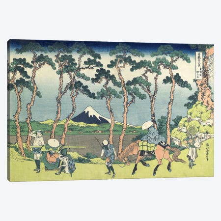 Hodogaya On The Tokaido Road, 1831-34 Canvas Print #BMN7150} by Katsushika Hokusai Canvas Artwork