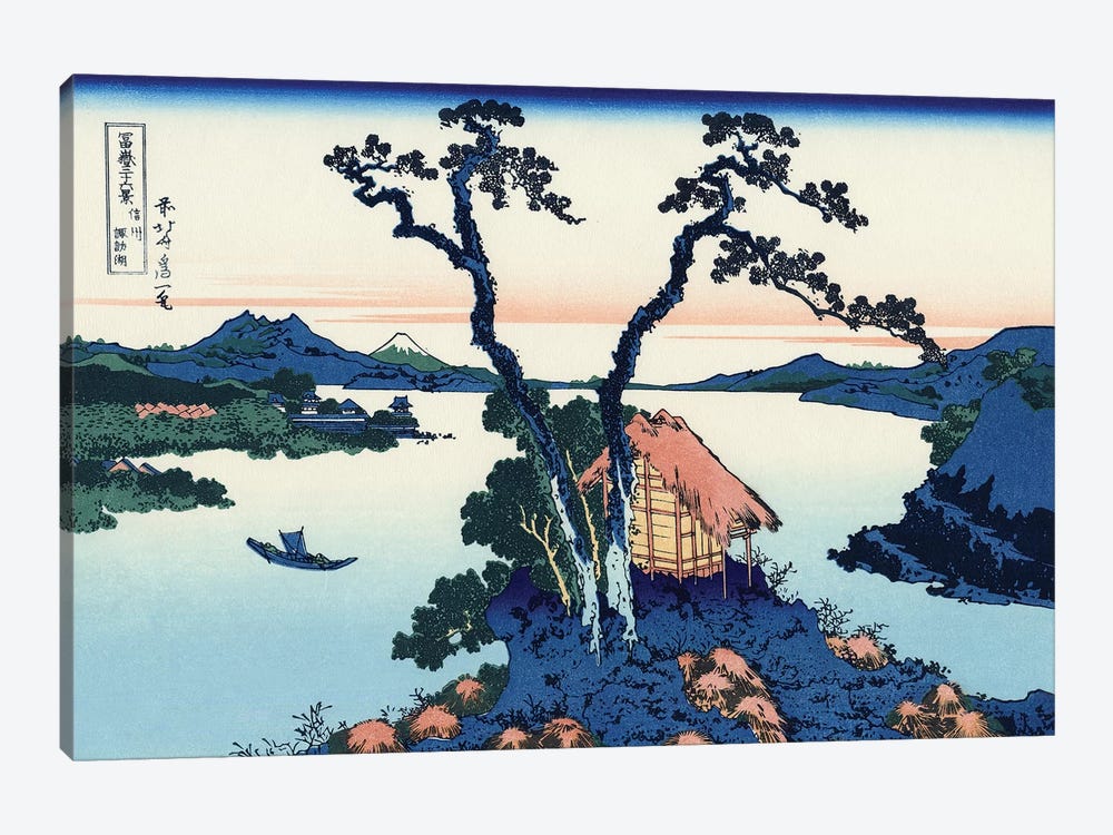 Lake Suwa In The Shinano Province, c.1830 by Katsushika Hokusai 1-piece Canvas Art
