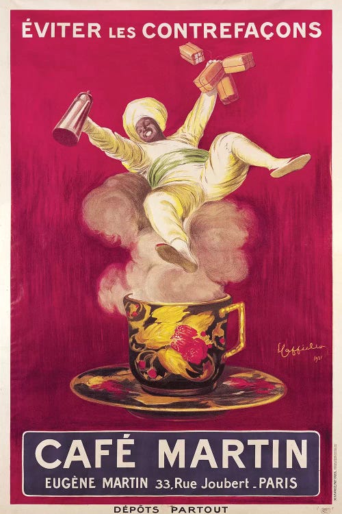 Café Martin Coffee Advertisement, 1921 by Leonetto Cappiello canvas print