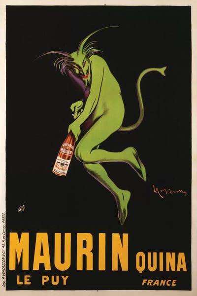 Leonetto Cappiello: Maurin Quina Advertisement, c.1922 by Leonetto Cappiello