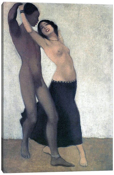 An Afro-European Couple Of Dancers, c.1903 Canvas Art Print