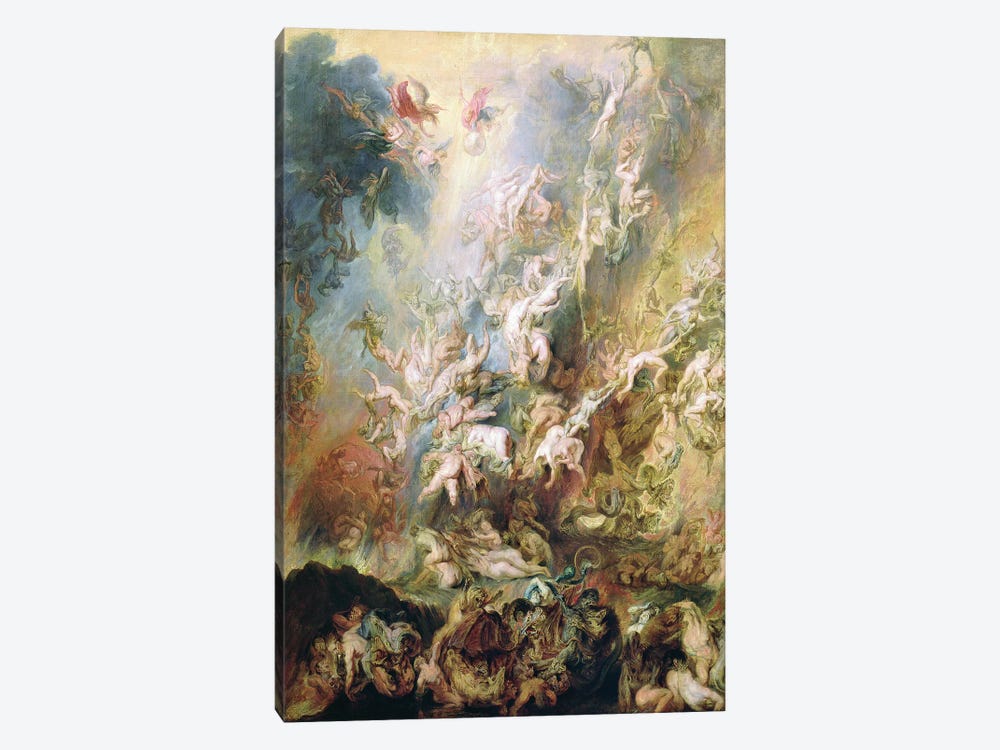 The Fall Of The Damned by Peter Paul Rubens 1-piece Canvas Art Print