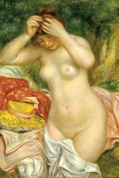 Pierre-Auguste Renoir: Bather Arranging Her Hair, 1893 by Pierre-Auguste Renoir