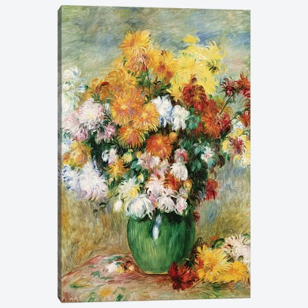 Bouquet Of Chrysanthemums, c.1884 Canvas Print #BMN7181} by Pierre-Auguste Renoir Canvas Art Print