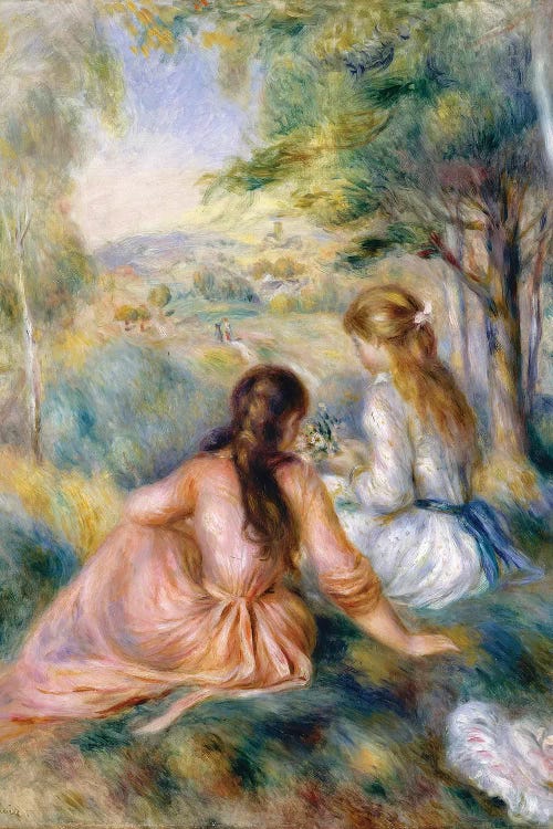 In The Meadow, 1888-92 by Pierre-Auguste Renoir wall art