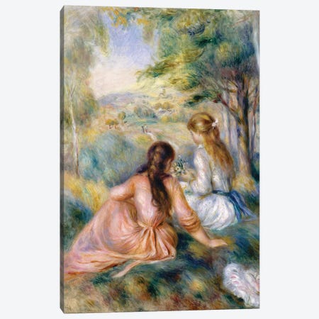 In The Meadow, 1888-92 Canvas Print #BMN7182} by Pierre-Auguste Renoir Canvas Art Print
