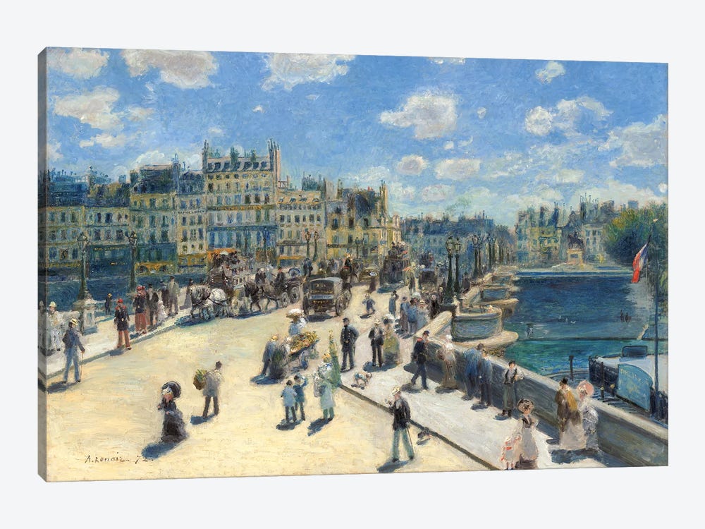Pont Neuf, Paris, 1872 1-piece Canvas Print