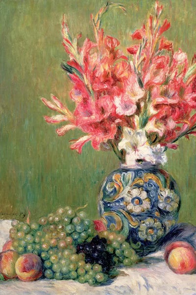 Pierre-Auguste Renoir: Still Life Of Fruits And Flowers, 1889 by Pierre-Auguste Renoir